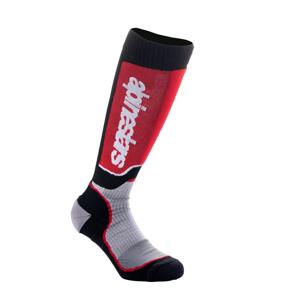 Ponožky MX PLUS, detské (čierna/červená/sivá)