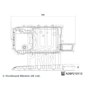 BLUE PRINT Hydraulický filter automatickej prevodovky ADBP210113