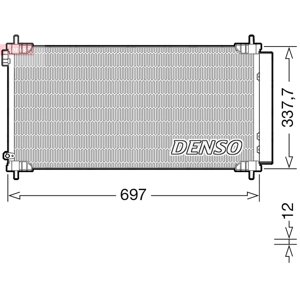 DENSO Kondenzátor klimatizácie DCN50120