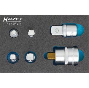 HAZET Sada zväčžovacích-/zmenžovací ch adaptérov, račňa 163-217/6