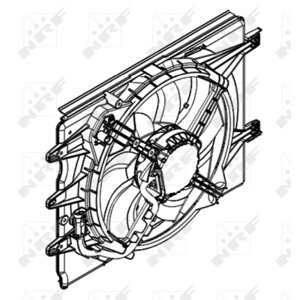 NRF Ventilátor chladenia motora 47595