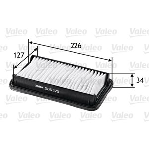 VALEO Vzduchový filter 585170
