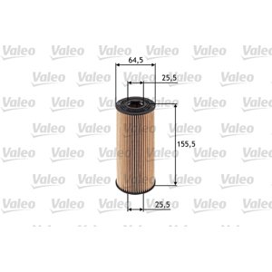 VALEO Olejový filter 586502-D