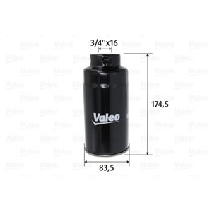VALEO Palivový filter 587757