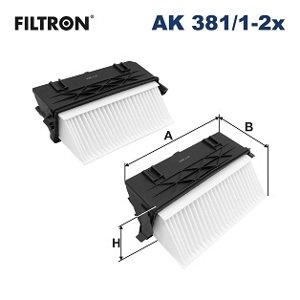 FILTRON Vzduchový filter AK 381/1-2X