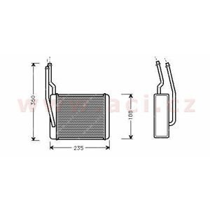 radiátor topení (±AC) [195*182*42]