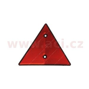 odrazový trojúhelník, plast, 158x138 mm (pro 2x šroub M5)