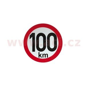 omezení rychlosti 100 km retroreflexní průměr 150 mm (na přívěsy)
