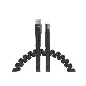Pružinový kábel USB+microUSB 1.2m FullLINK UC-12 - 02529