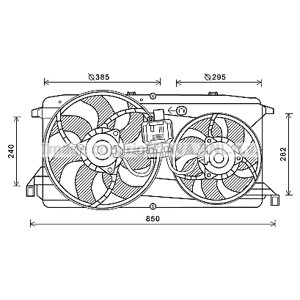 AVA QUALITY COOLING Ventilátor chladenia motora FD7579