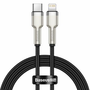 Kábel USB-C do Lightning Baseus Cafule, PD, 20W, 1m black - BAS20206