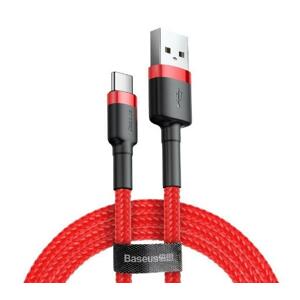 Kábel USB na USB-C Baseus Cafule 1,5A 1m červený - BAS27819