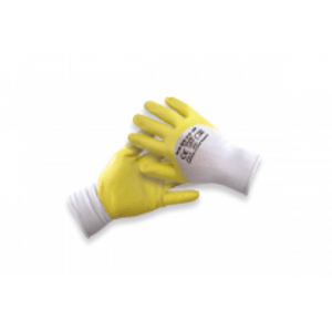 KANA rukavice nitrilové 10 žlté Paint grip