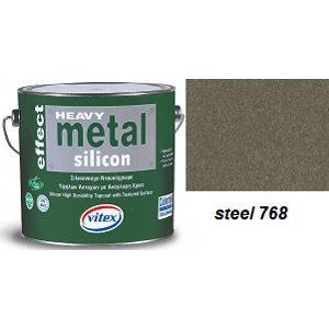 Vitex Heavy Metal Silicon Effect - štrukturálna kováčska farba 768 Steel 2,25L