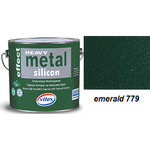 Vitex Heavy Metal Silicon Effect - štrukturálna kováčska farba 779 Emerald 2,25 L