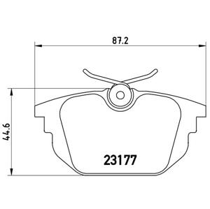 BREMBO Sada brzdových platničiek kotúčovej brzdy P23026