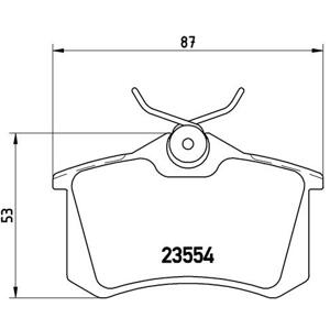 BREMBO Sada brzdových platničiek kotúčovej brzdy P85017