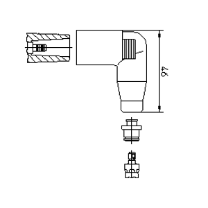 BREMI Pripájací konektor zapaľovacej cievky 13552A1
