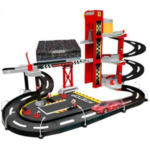 Bburago 1:43 Ferrari Race & Play garáž + 1 autíčko