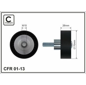 CAFFARO Vratná/vodiaca kladka rebrovaného klinového remeňa 0113