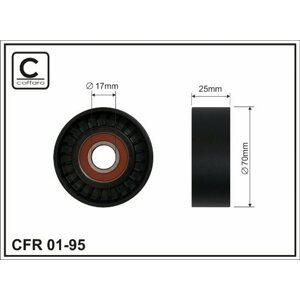 CAFFARO Napínacia kladka rebrovaného klinového remeňa 0195