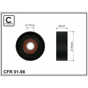CAFFARO Napínacia kladka rebrovaného klinového remeňa 0198