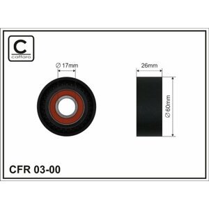 CAFFARO Vratná/vodiaca kladka rebrovaného klinového remeňa 0300