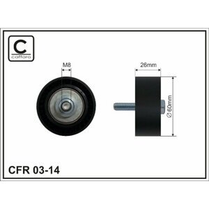 CAFFARO Vratná/vodiaca kladka rebrovaného klinového remeňa 0314