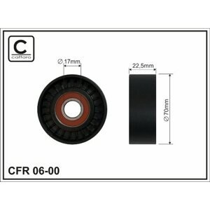 CAFFARO Vratná/vodiaca kladka rebrovaného klinového remeňa 0600