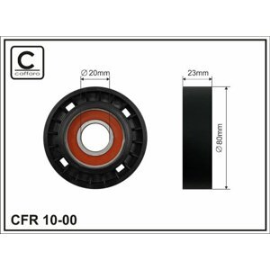 CAFFARO Vratná/vodiaca kladka rebrovaného klinového remeňa 1000
