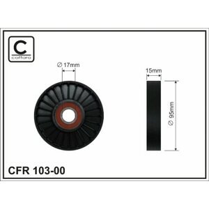 CAFFARO Vratná/vodiaca kladka rebrovaného klinového remeňa 10300