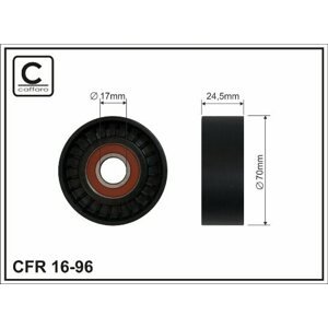 CAFFARO Vratná/vodiaca kladka rebrovaného klinového remeňa 1696