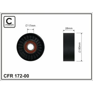 CAFFARO Vratná/vodiaca kladka rebrovaného klinového remeňa 17200
