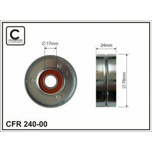 CAFFARO Napínacia kladka rebrovaného klinového remeňa 240-00