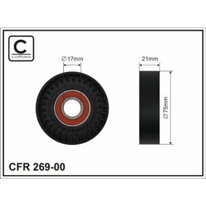 CAFFARO Napínacia kladka rebrovaného klinového remeňa 26900