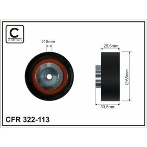 CAFFARO Vratná/vodiaca kladka rebrovaného klinového remeňa 322113