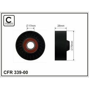 CAFFARO Vratná/vodiaca kladka rebrovaného klinového remeňa 33900