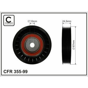 CAFFARO Vratná/vodiaca kladka rebrovaného klinového remeňa 35599