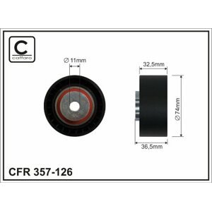CAFFARO Vratná/vodiaca kladka rebrovaného klinového remeňa 357126