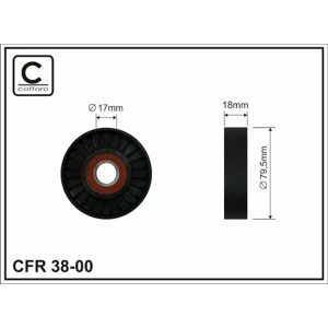 CAFFARO Napínacia kladka rebrovaného klinového remeňa 3800
