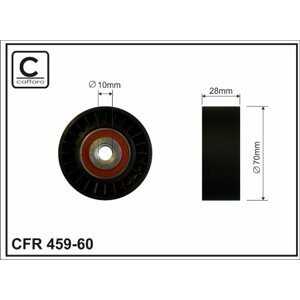 CAFFARO Vratná/vodiaca kladka rebrovaného klinového remeňa 45960