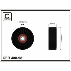 CAFFARO Vratná/vodiaca kladka rebrovaného klinového remeňa 48898