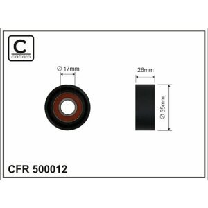 CAFFARO Napínacia kladka rebrovaného klinového remeňa 500012