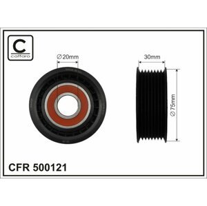 CAFFARO Napínacia kladka rebrovaného klinového remeňa 500121