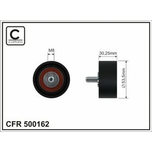 CAFFARO Vratná/vodiaca kladka rebrovaného klinového remeňa 500162