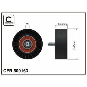 CAFFARO Vratná/vodiaca kladka rebrovaného klinového remeňa 500163