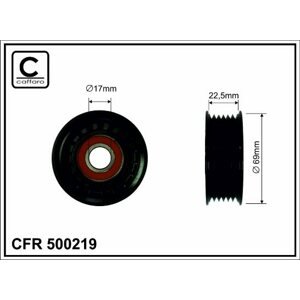 CAFFARO Vratná/vodiaca kladka rebrovaného klinového remeňa 500219