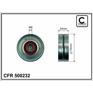 CAFFARO Napínacia kladka rebrovaného klinového remeňa 500232