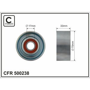 CAFFARO Napínacia kladka rebrovaného klinového remeňa 500238