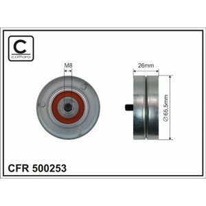 CAFFARO Napínacia kladka rebrovaného klinového remeňa 500253